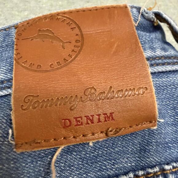 Tommy Bahama Sand Drifter Authentic Straight Jeans Men's 36x30 Blue Cotton Blend - Picture 6 of 7